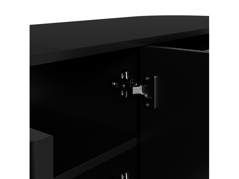  Meuble tv 180 cm avec rangement et passe-câbles evryae  - Conforama D