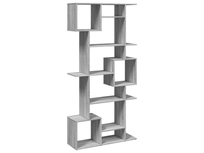  Bibliothèque, meuble de rangement salon sonoma gris 92x29x188 cm bois d'ingénierie  - Conforama E