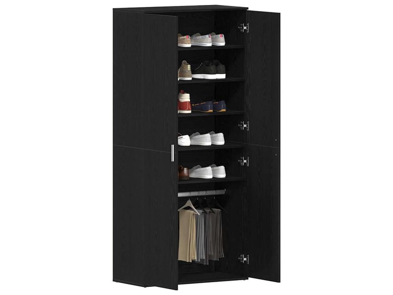 Meuble à chaussure, cabinet à chaussures 80x39x178 cm bois d'ingénierie shl9937 - Conforama C