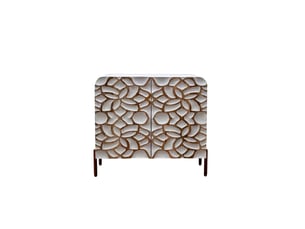 Buffet 2 porte(s)   GEESE HOME  - 81 cm coloris blanc 