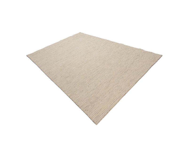  Quentin - tapis rectangulaire 300x400cm laine tissée couleur blancmarron  - Conforama C