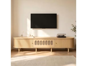 Meuble tv coloris blanc 1 cm <strong>RAELUNYI</strong> <strong></strong>