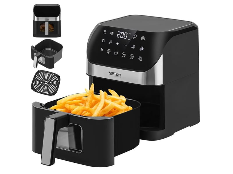  Friteuse à air chaud 6 l sans huile puissance 2000 w écran led kd4108  - Conforama B