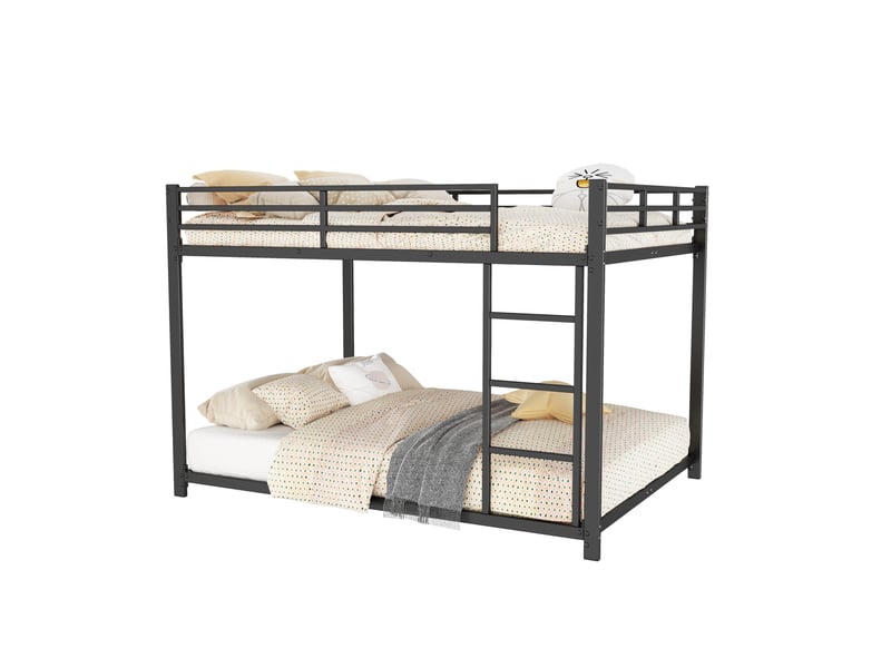  Lit superposé enfant en métal noir 140 x 200 cm  - Conforama A