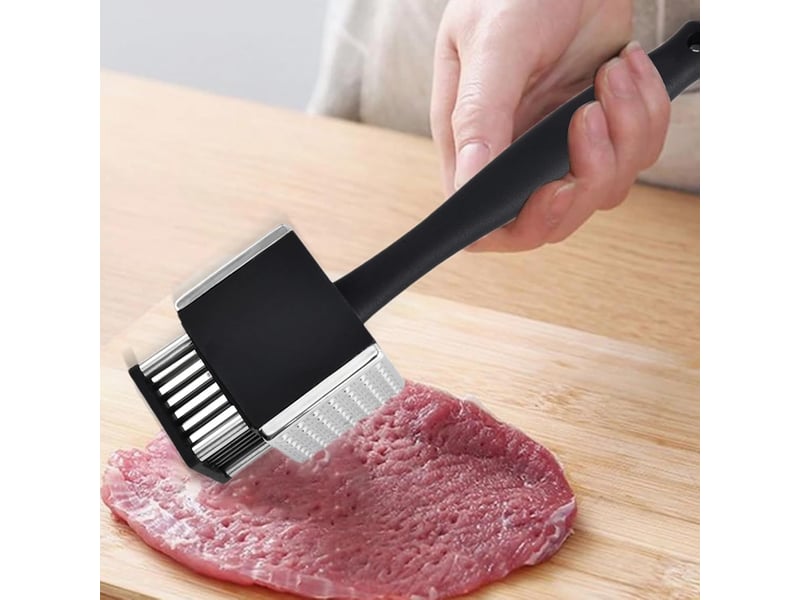  Marteau à viande attendrisseur outil de cuisine 2-en-1 en acier inoxydable,attendrisseur compact portable - pour préparation de viandes maison NO Commercial reference - Conforama C