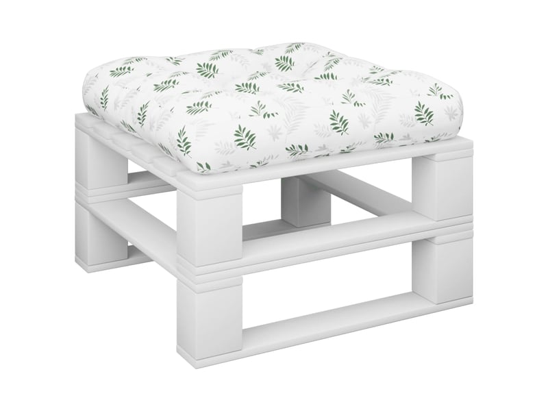  Coussin de palette, coussin de chaise, coussin de canapé à motif de feuilles 60x61,5x10 cm tissu cf55270  - Conforama C