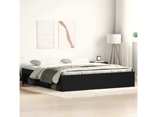Lit 2 places 200x200 cm coloris marron