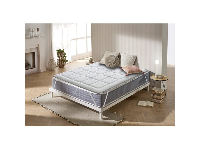  Surmatelas visco luxury royal - visco gel + supersoft 3 cm, 11 zones et valves d’aération 8435720054545 - Conforama B