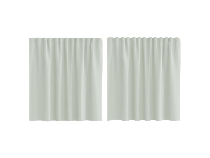  Lot de 2 rideaux en voile, voilages à œillets gris clair cf44265  - Conforama A