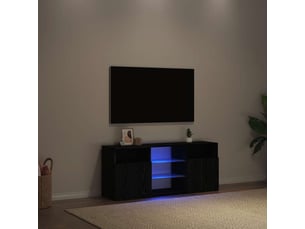Meuble tv coloris noir 120 cm <strong></strong> <strong></strong>