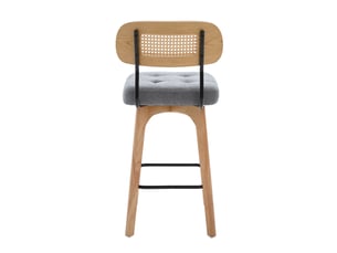 Fauteuil de salon - ensemble de 2 tabourets de bar pivotants à 360°, tabourets de bar de cuisine et de petit-déjeuner, gris