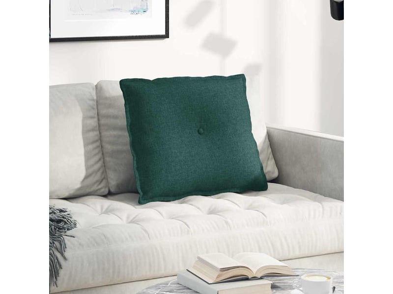  Coussin de dos, coussin de dossier vert foncé 60 x 19 x 50 cm tissu cf55093  - Conforama B