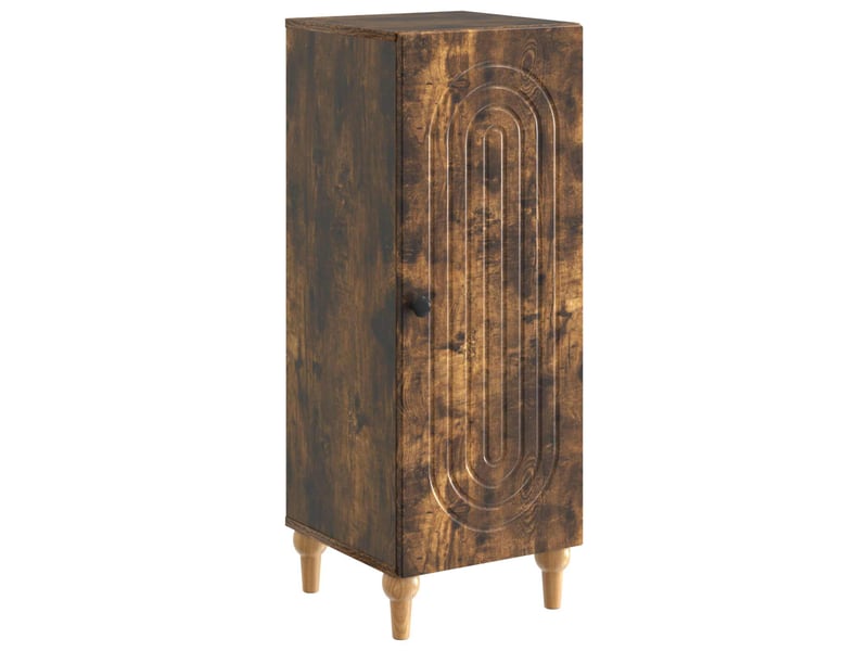  Buffet - bahut - meuble de rangement chêne fumé 33 x 34,5 x 90 cm bois d'ingénierie  - Conforama A