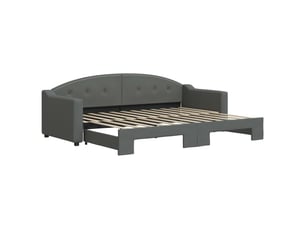 Lit simple 80x200 cm coloris gris