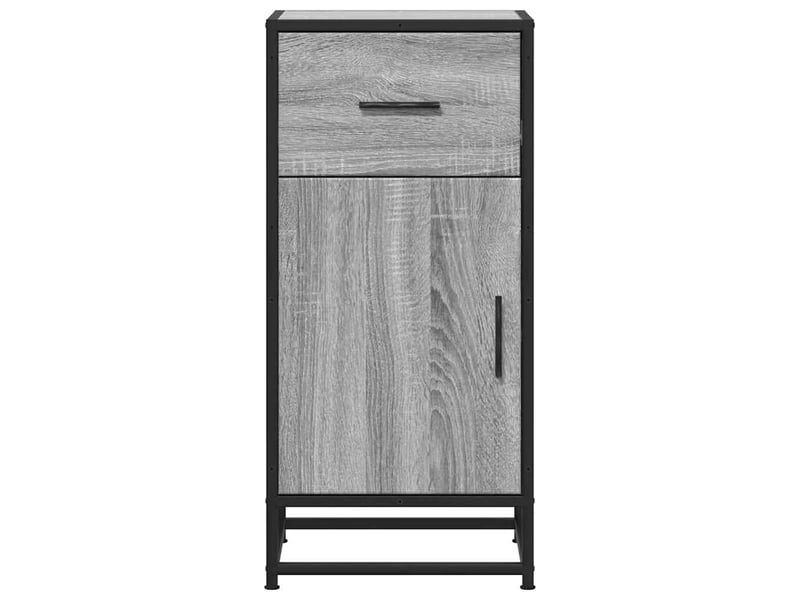  Buffet - bahut - meuble de rangement sonoma gris 35,5x35x76 cm bois d'ingénierie et métal  - Conforama D
