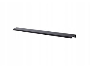 Bouton de meuble en aluminium noir semi-brillant ua06r 80cm