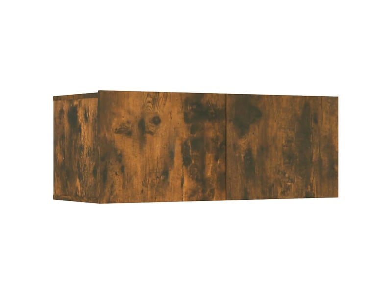  Ensemble de meubles tv 6 pcs chêne fumé bois d'ingénierie shl33009  - Conforama E