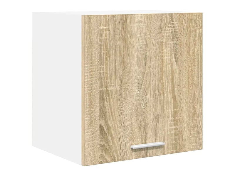  Lot de 2 armoires suspendues modernes avec porte 40 x 31 x 40 cm grand espace de rangement en bois d'ingénierie blanc 02_0053182  - Conforama B