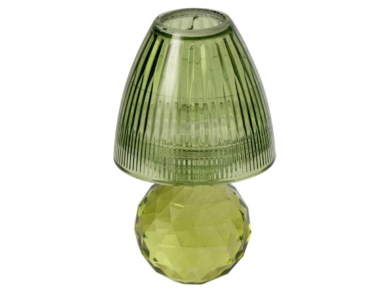  Photophore design en cristal célian 18cm vert  - Conforama A