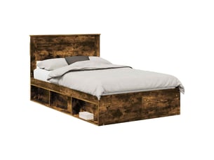 Lit 2 places 120x190cm coloris marron