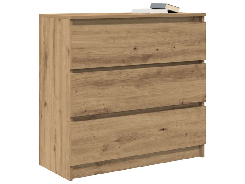  Buffet - bahut - meuble de rangement chêne artisanal 80x35x76 cm bois d'ingénierie  - Conforama D