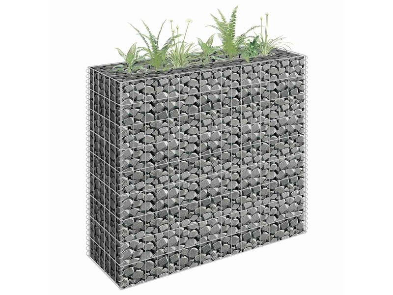  Jardinière - lit surélevé à gabion acier galvanisé 90x30x90 cm  - Conforama B