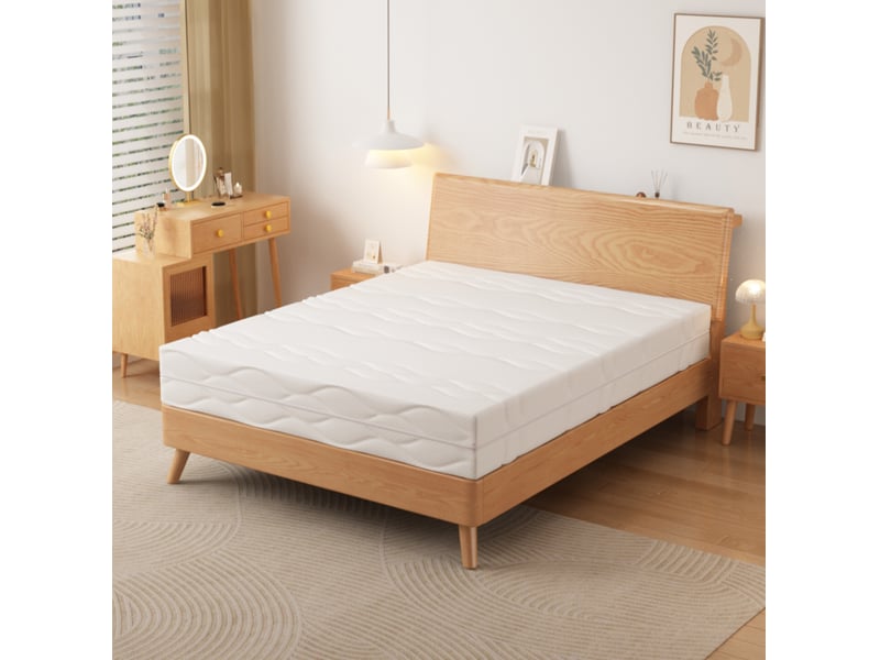  Matelas à ressorts ensachés 90 x 200 cm h3 blanc et gris  - Conforama B
