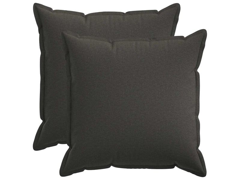  Lot de 2 housses de coussin houten gris foncé 80 x 80 cm cf49526  - Conforama B