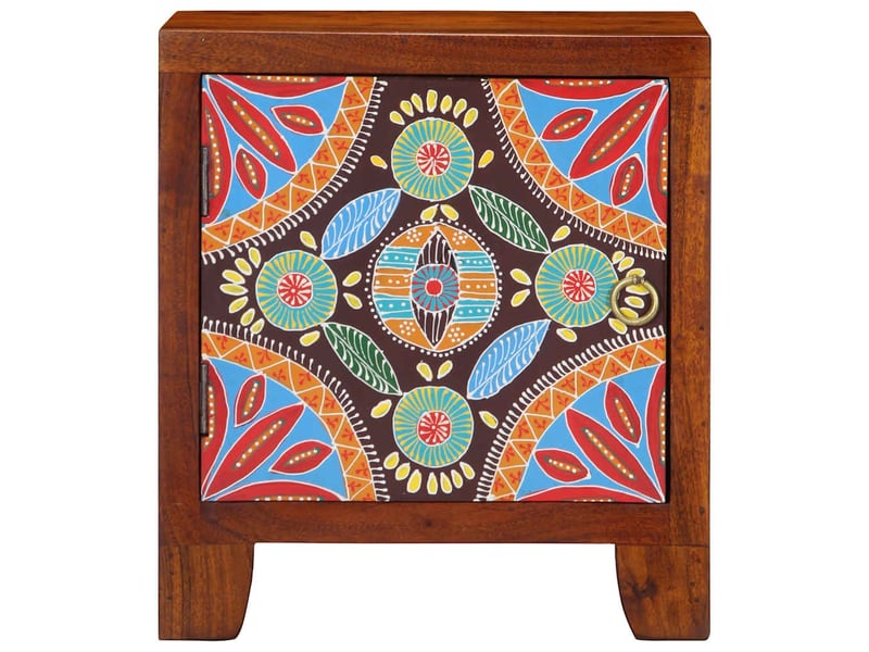  Lot de 2 table de chevet - cabinet de chevet - table de nuit 40x30x45 cm bois d'acacia massif  - Conforama A