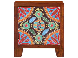 Lot de 2 table de chevet - cabinet de chevet - table de nuit 40x30x45 cm bois d'acacia massif