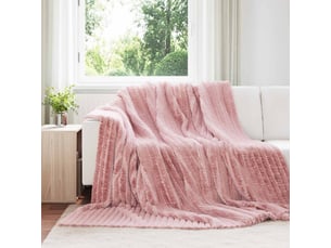 Plaid canapé rose 270x240 cm 1.38 kg polaire
