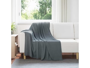 Plaid canapé gris foncé 170x130 cm 0.33 kg polaire