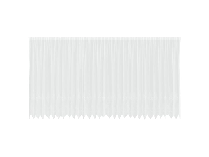  Rideau en dentelle, rideau ajouré, voilage blanc 200 x 750 cm polyester cf43719  - Conforama A