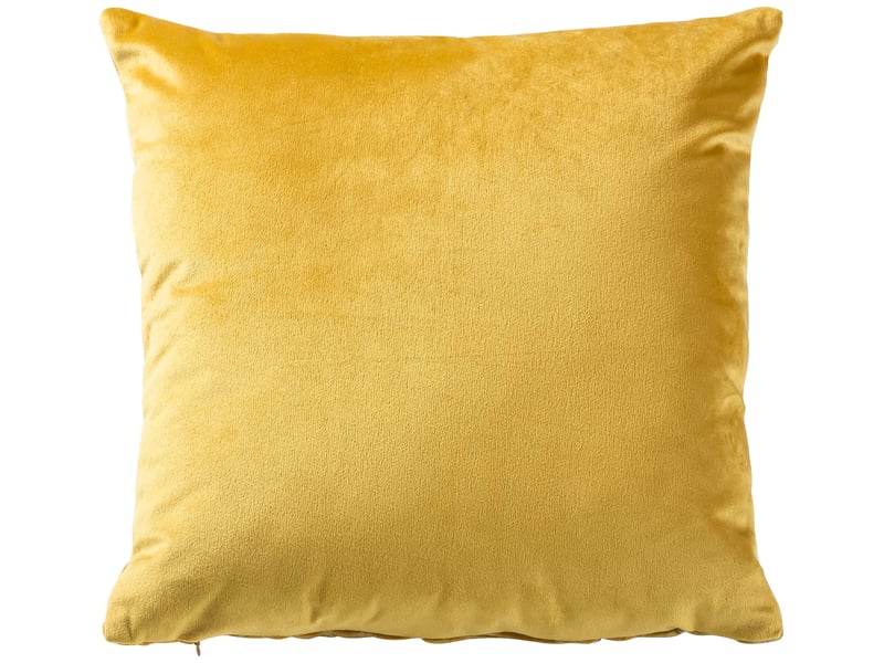 Coussin 40x40 cm NATURA coloris moutarde - Conforama F