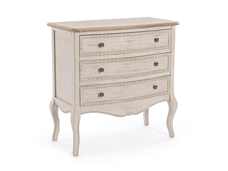  Commode 3 tiroirs en bois - garance  - Conforama C