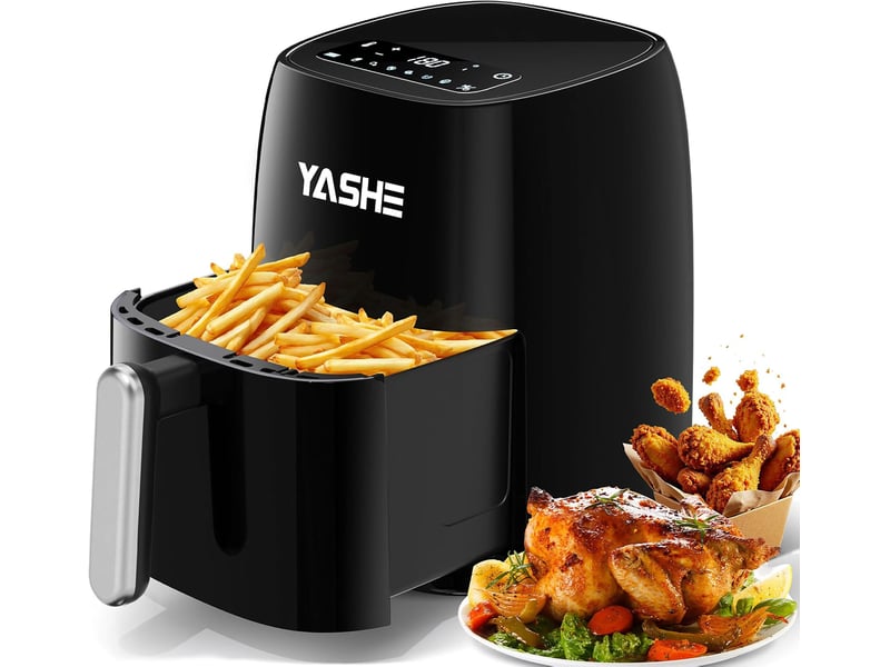  Friteuse à air chaud yashe 4,2 l, noir  - Conforama A