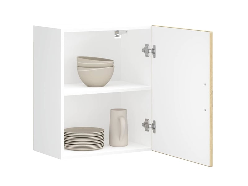 Meuble de rangement, armoires murales de cuisine kalmar en chêne sonoma bois d'ingénierie - Conforama D