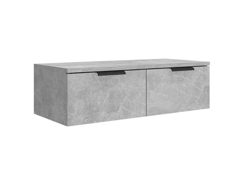  Armoire murale, meuble de rangement gris béton 68x30x20 cm bois d'ingénierie  - Conforama A