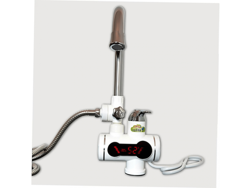  Robinet eau chaude instantané électrique acier inoxydable avec affichage digital rotatif pour cuisine et salle de bain chauffage rapide  - Conforama E