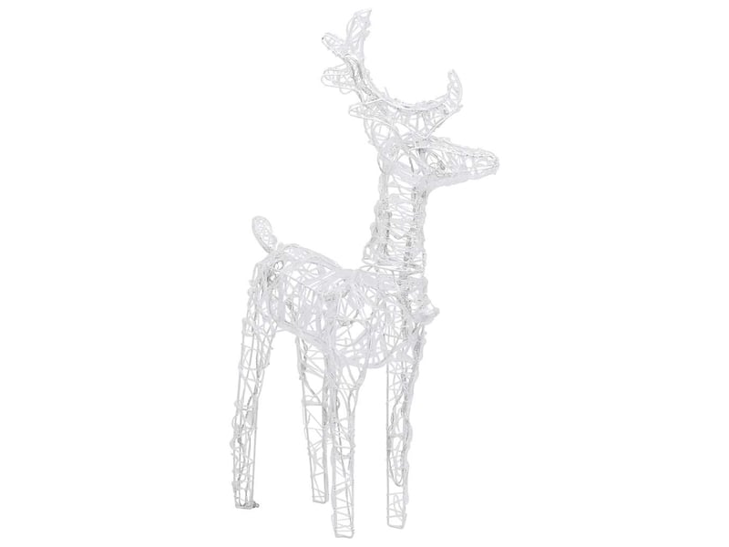  Rennes de noël 2 pcs 80 led blanc chaud acrylique  - Conforama E