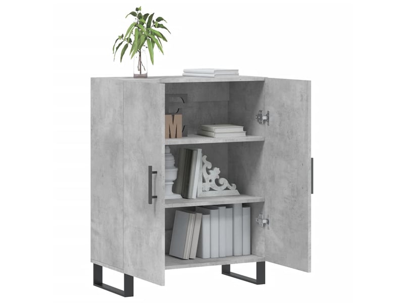  Buffet - bahut - meuble de rangement gris béton 69,5x34x90 cm bois d'ingénierie  - Conforama D