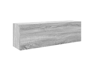 Armoire murale de bain, meuble de rangement sonoma gris 100x25x30 cm bois ingénierie