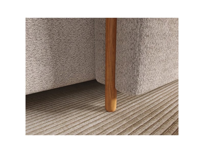 Canapé d'angle convertible arvessa sable chenille – angle droit  - Conforama E