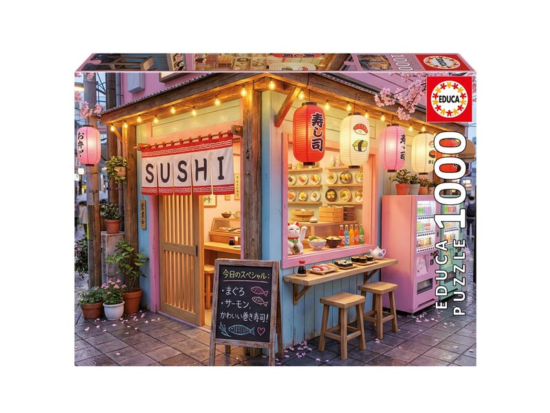  Puzzle 1000 pieces kawaii sushi 34 x 48 cm avec sachet colle fix puzzle 1-23379694 - Conforama A