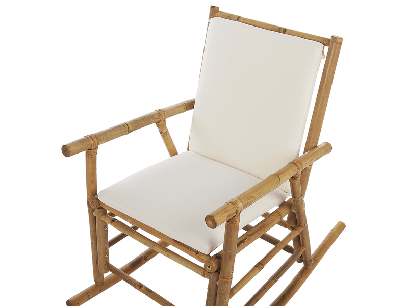  Fauteuil à bascule de jardin frigole bambou marron  - Conforama E