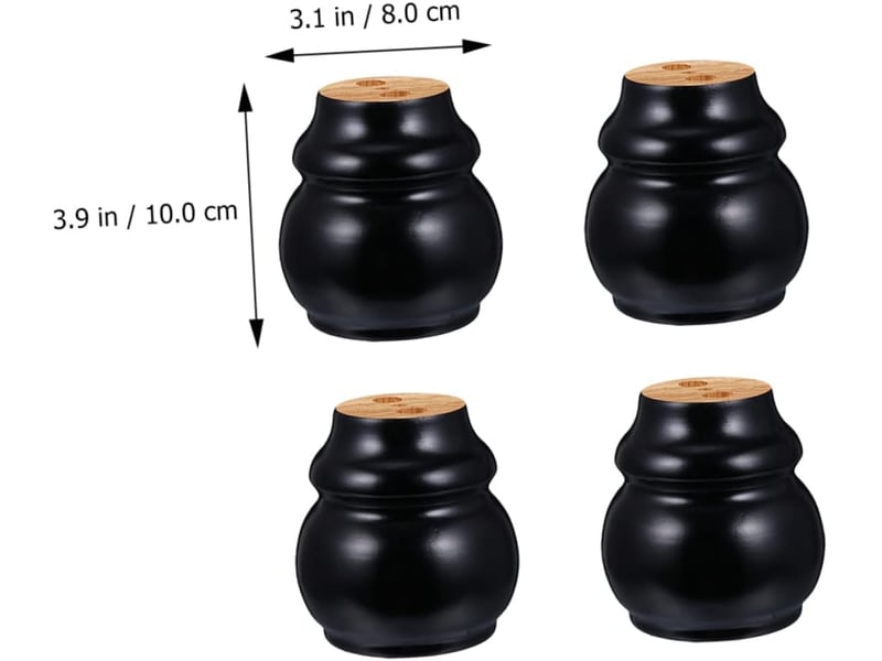  4pièces meuble bois de style moderne lot rechange pour tables basses et meubles de salon  - Conforama D