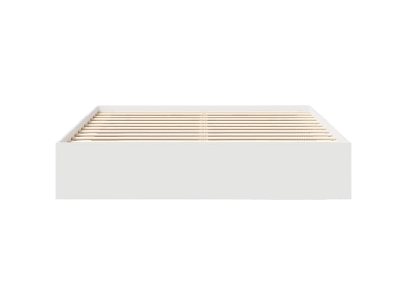  Lit double- lit adulte -  cadre de lit sans matelas blanc 180x200 cm  - Conforama D