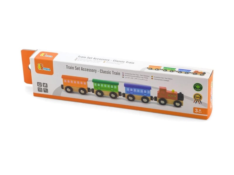  Train magnétique viga 50819 classic - bois 6934510508197 - Conforama B