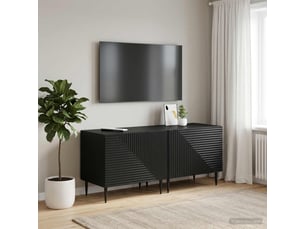 Meuble tv coloris noir 49 cm <strong></strong>  <strong></strong>