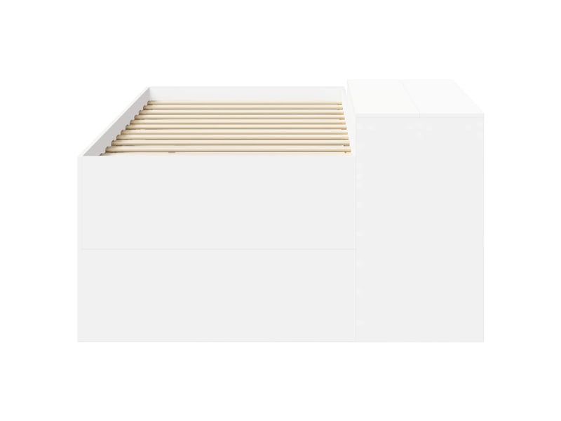  Lit haut pour enfants - lit jeune avec bureau blanc 90 x 200 cm  - Conforama D
